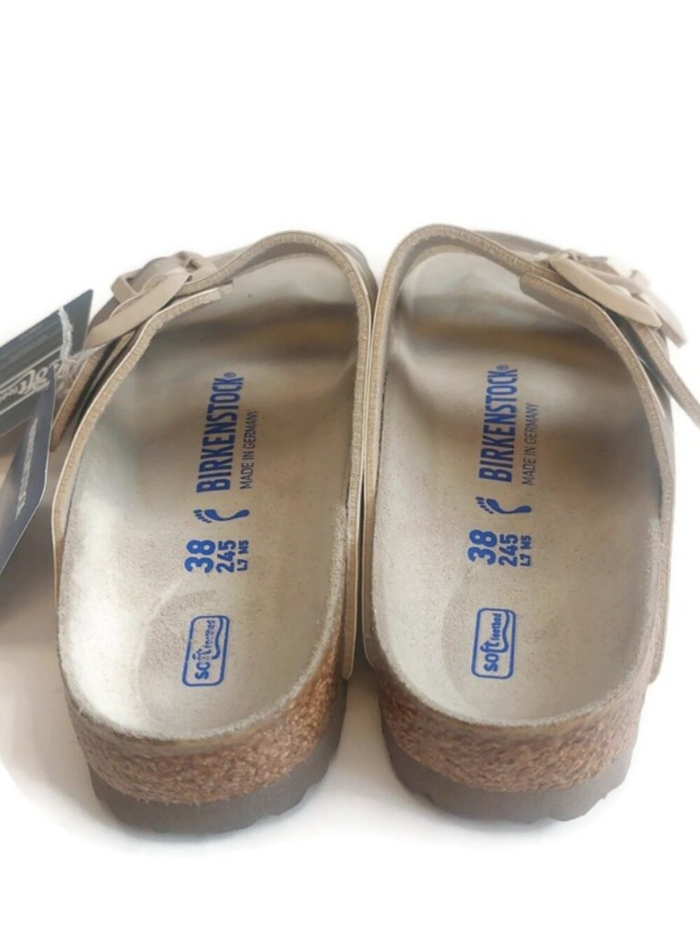 Birkenstock Womens Size 7 Arizona Birko-Flor Sandals Desert Soil Gray Taupe Camo - Picture 7 of 9